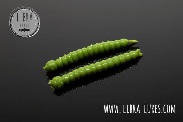 Libra Lures Slight Worm 38mm Cheese ,  Olive 031
